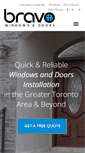 Mobile Screenshot of bravowindowsanddoors.ca